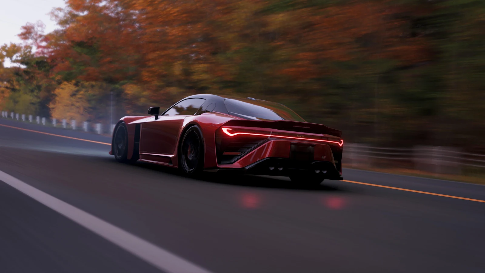 Red Toyota GR GT3 Concept - Automotive Photography 4K Wallpaper (3840x2160)