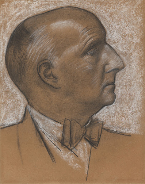 Zelfportret met vlinderdas 20th century