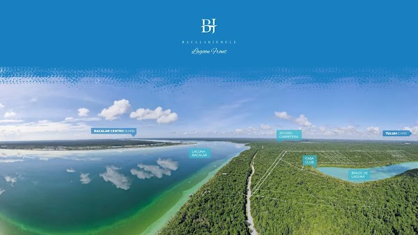 Bacalar Jungle Lagoon Front