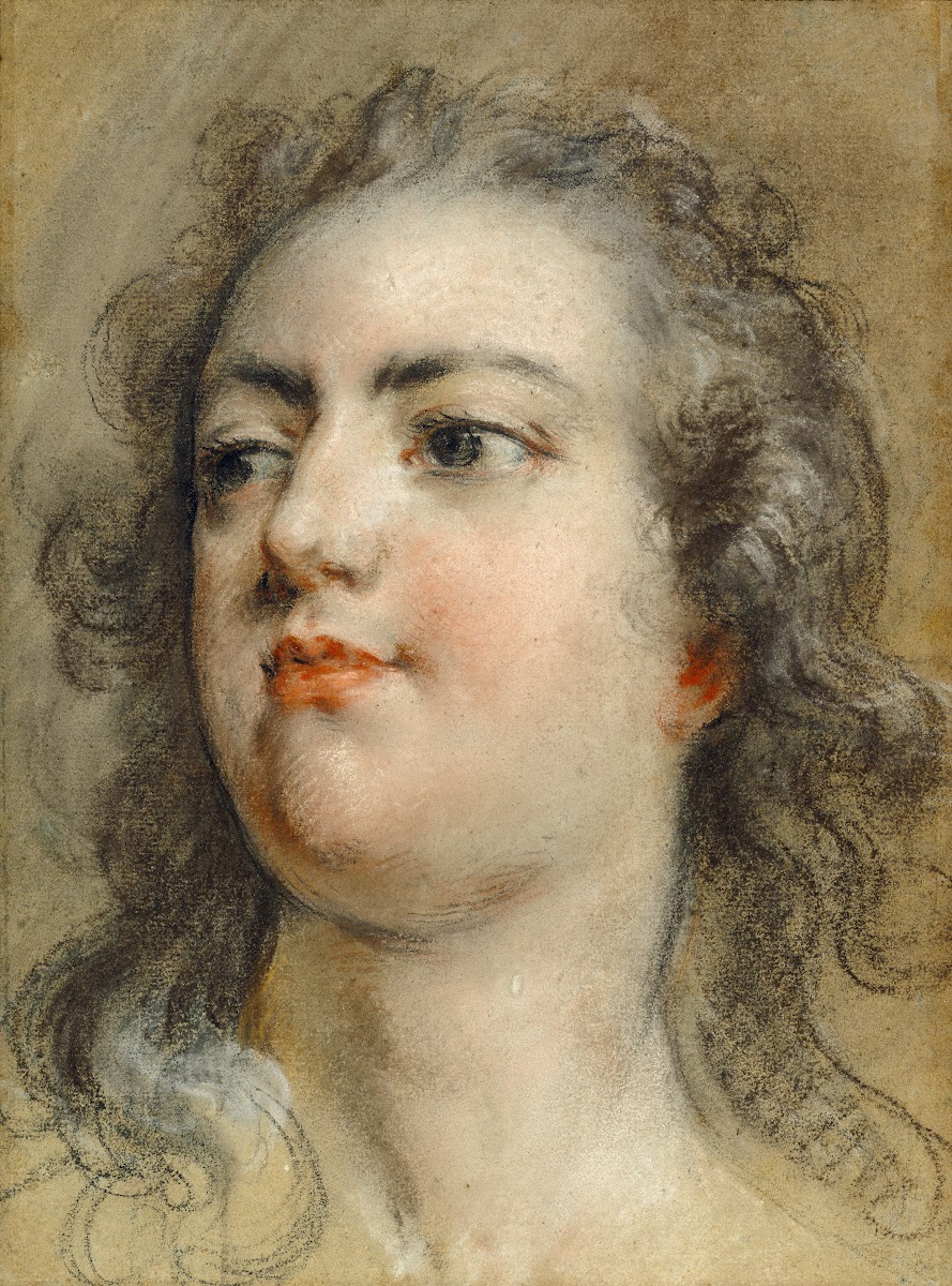 Head of King Louis XV about 1729