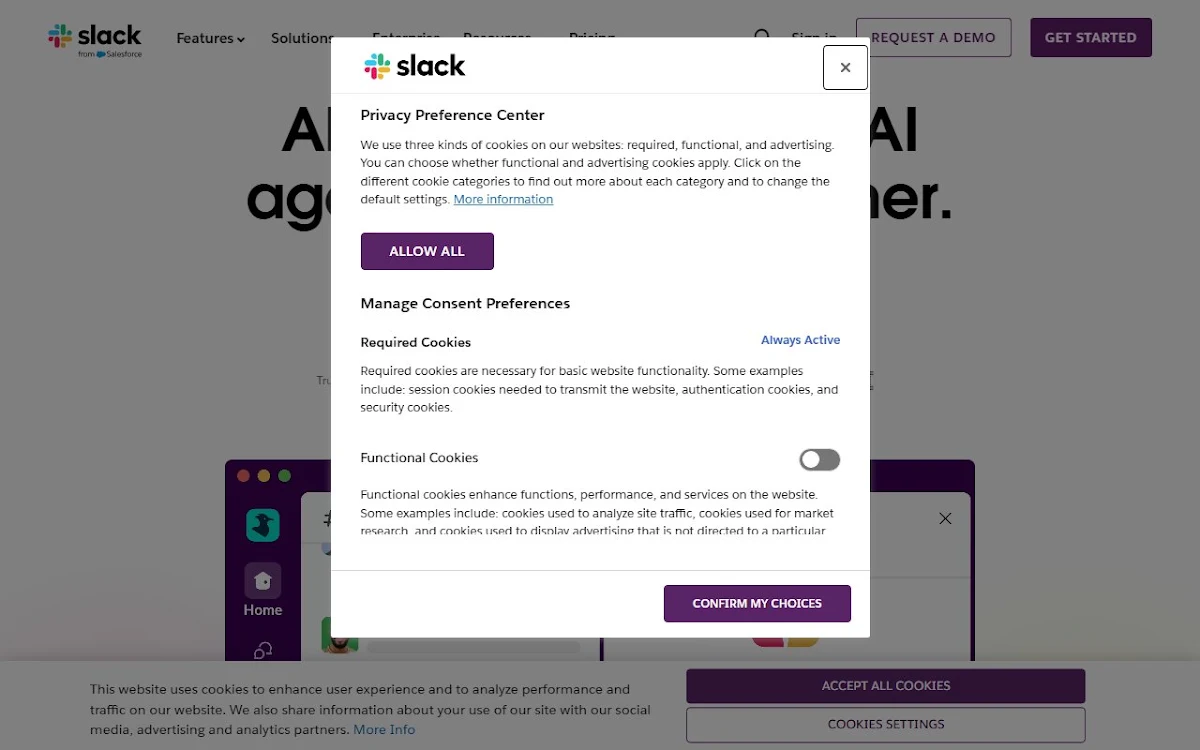 Captura de Slack GPT