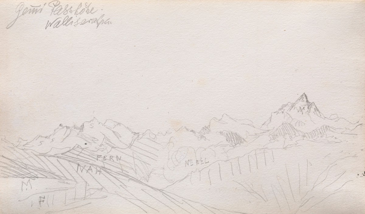 Gemmi Pass Valais Alps 1895