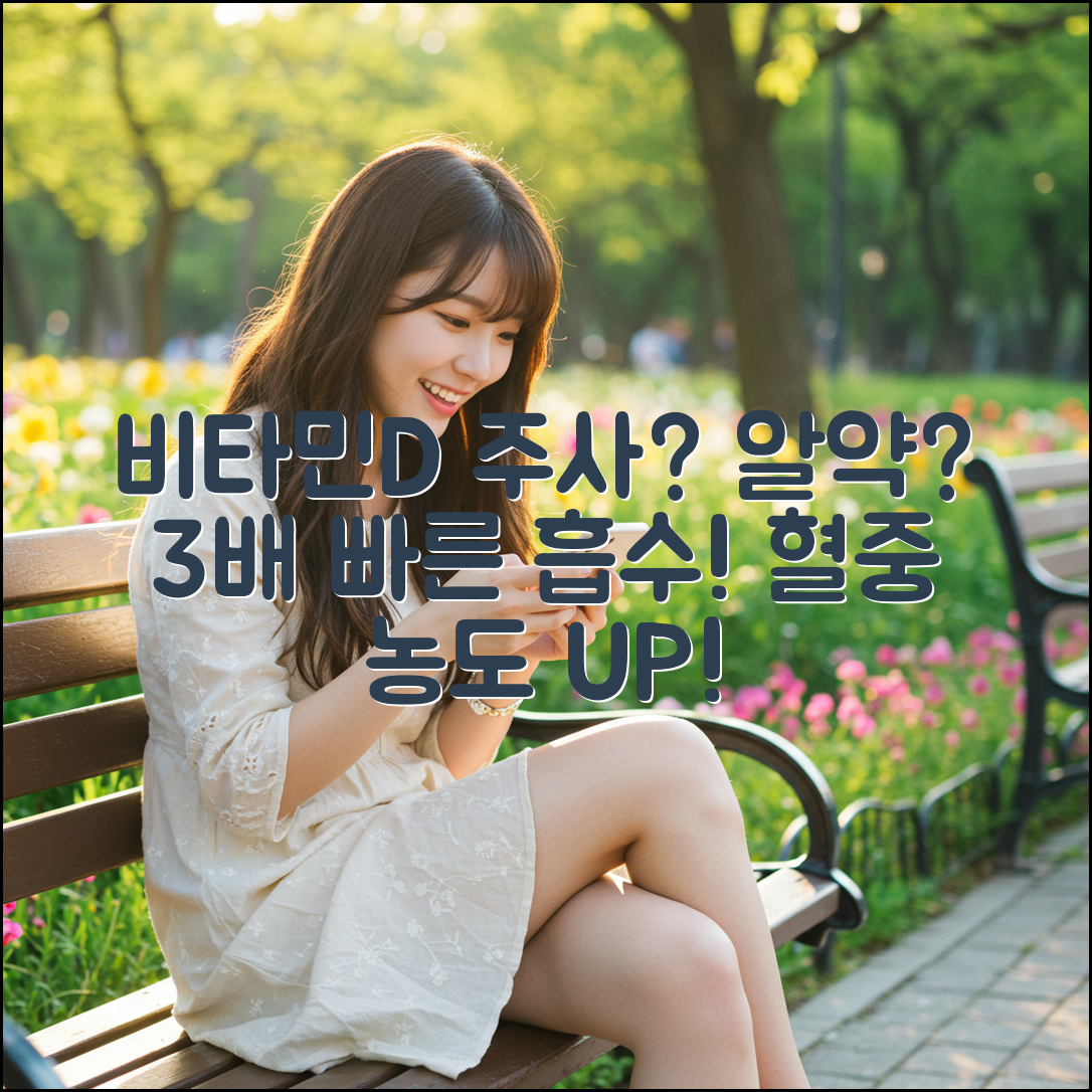 비타민D 주사 vs 알약, 3배 빠른 혈중 농도 올리는 법