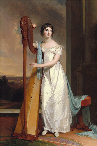 Lady with a Harp  Eliza Ridgely 1818