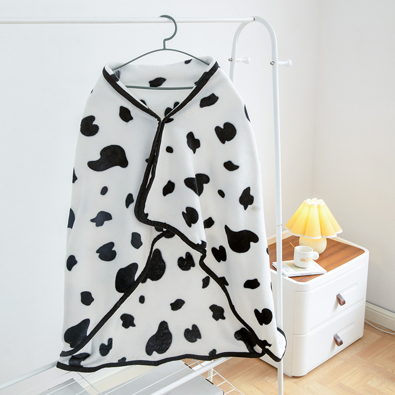 Milk fiber flannel blanket with pattern selection