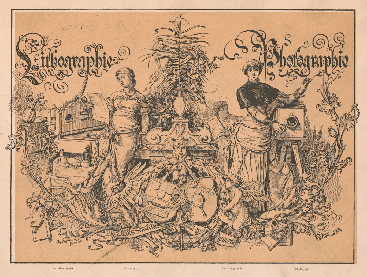 Lithographie photographie 1880 1890