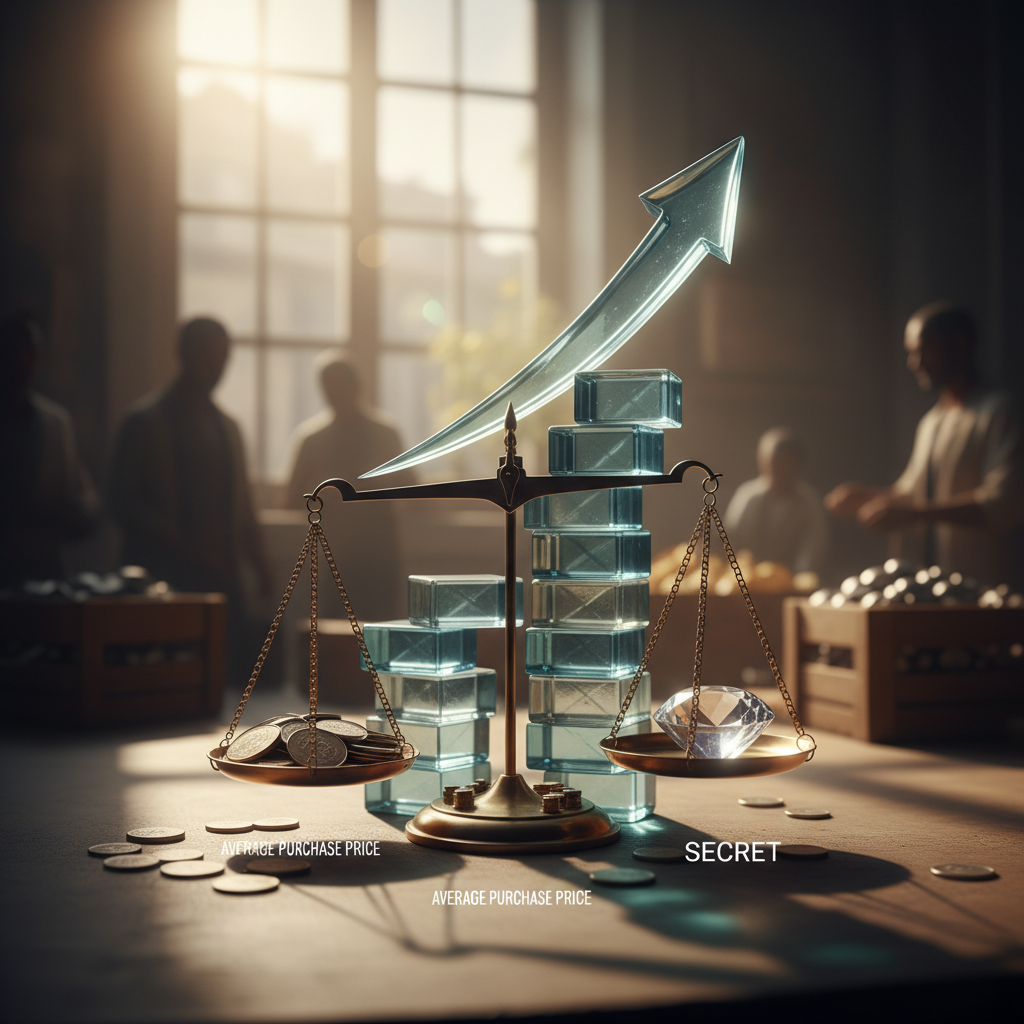 ⚠️ 왜 물량이 쏟아질까요? (평단가의 비밀)