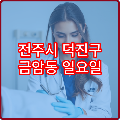 전주시 덕진구 금암동 일요일 진료 내과 소화기 질환 상담