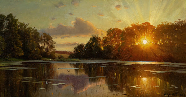 Sunset at Orholm 1896