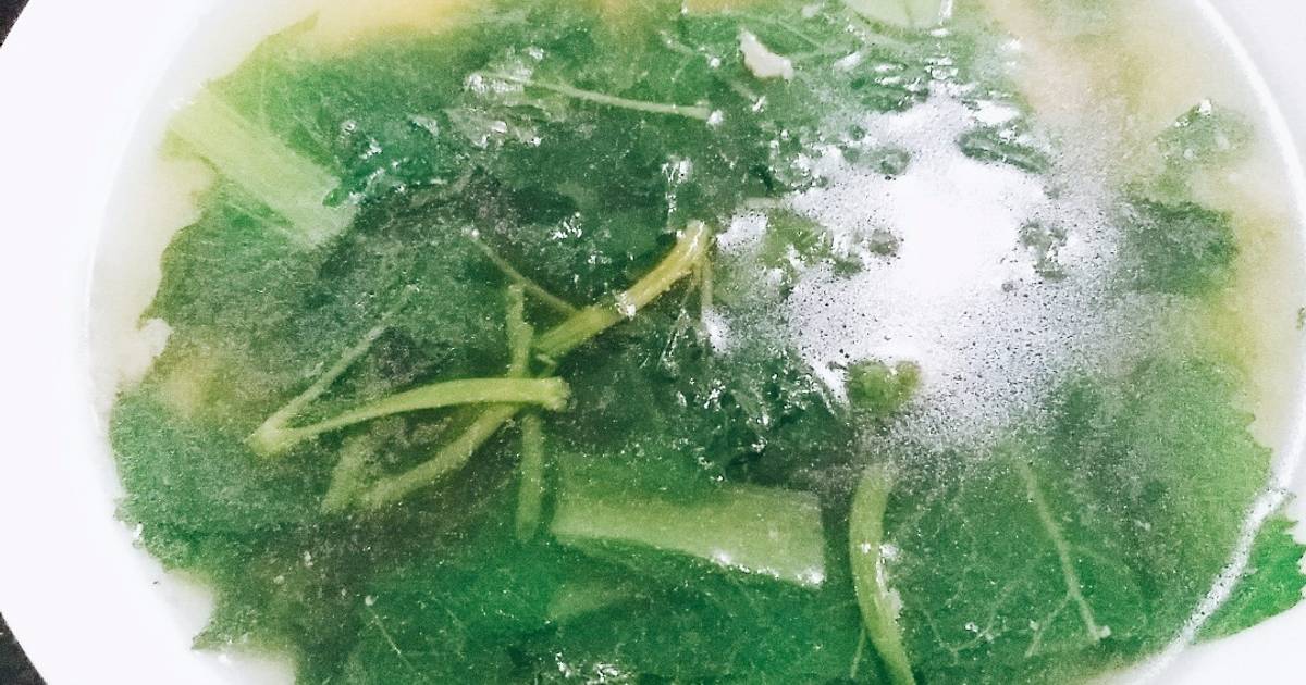 Canh cải nấu tôm