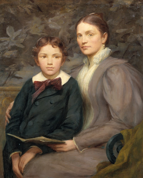 Mrs William T Evans and Her Son 1895