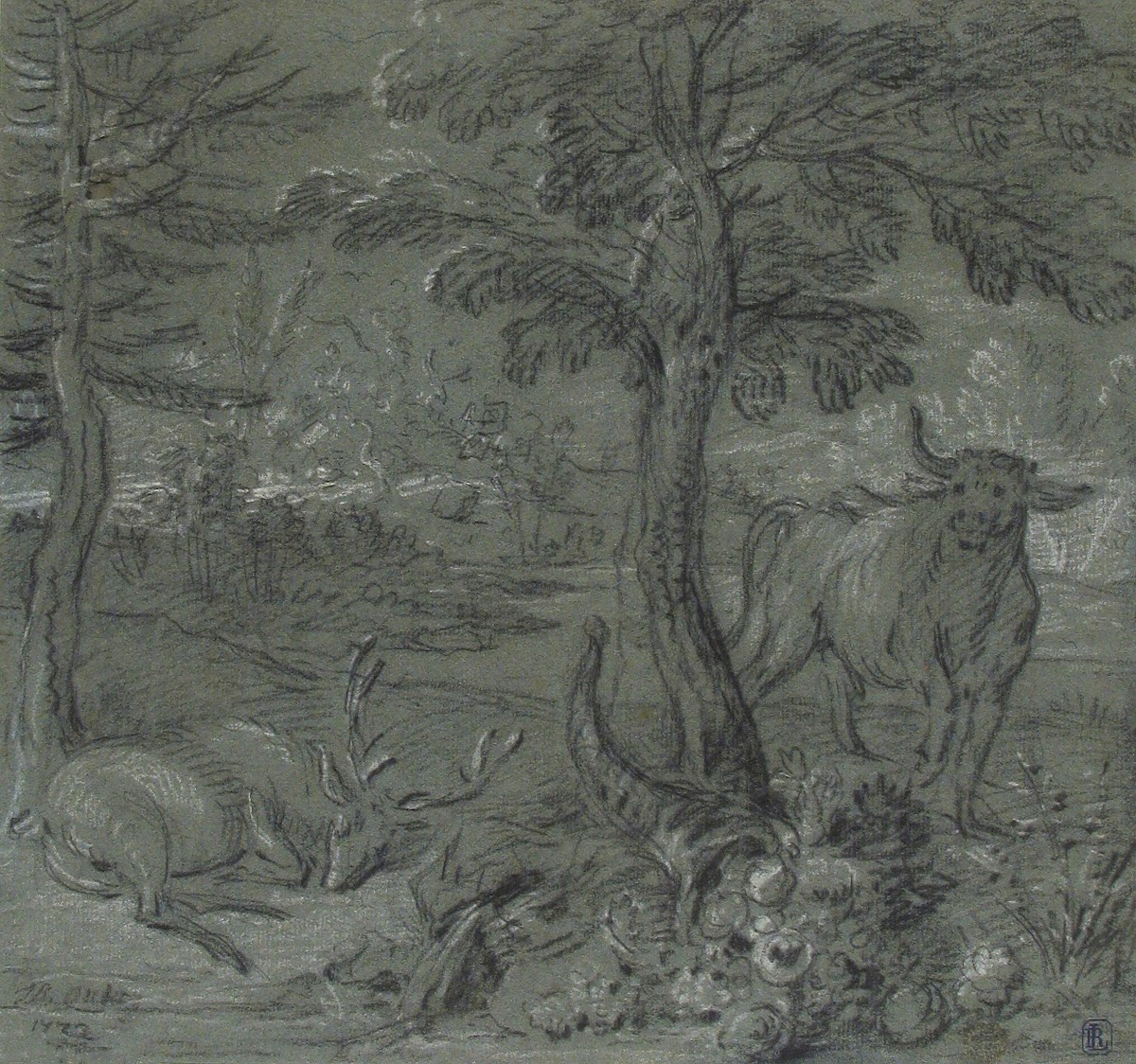 Acheloüs Transformed into a Bull 1732