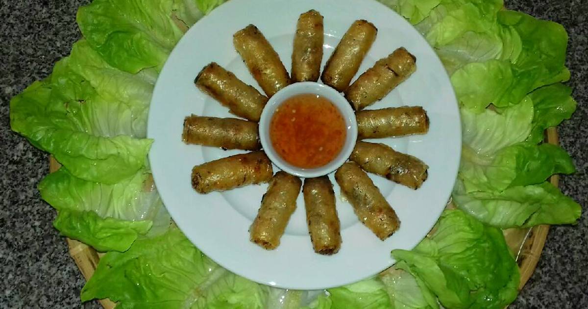 Chả Giò Chay Cuốn Với Bánh Tráng Gạo Quê Mình