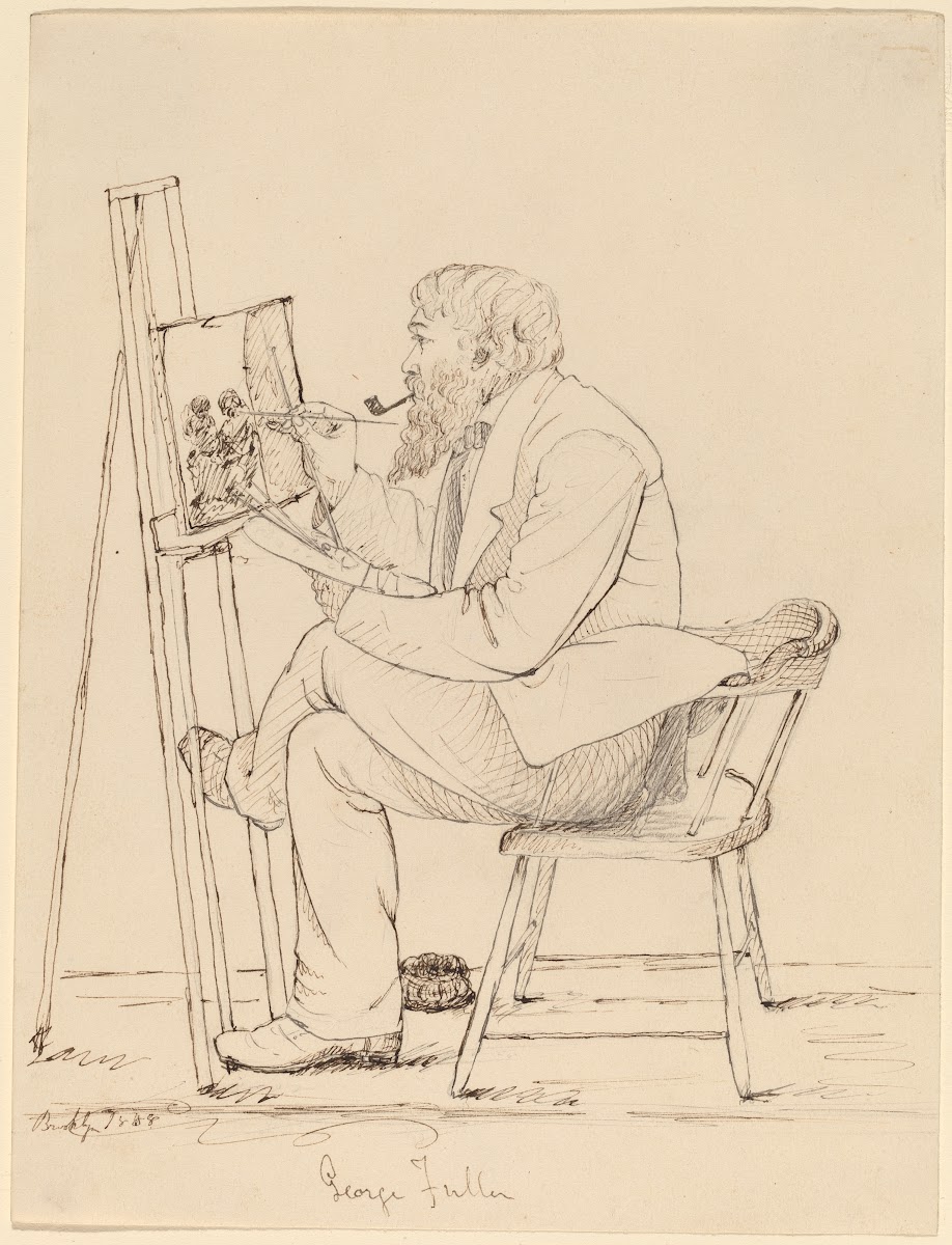 Sketching  George Fuller 1858