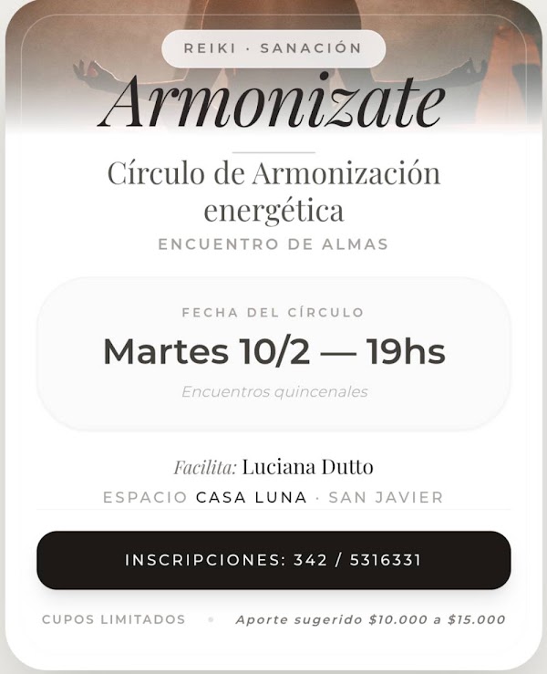 Círculo de Armonización Energética: Encuentro de Almas