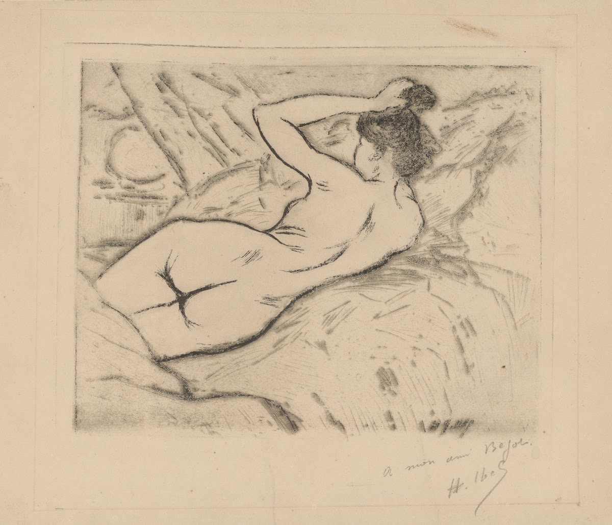Femme nue allongée 1897