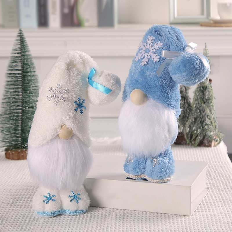 Christmas gnome figure with snowflake design