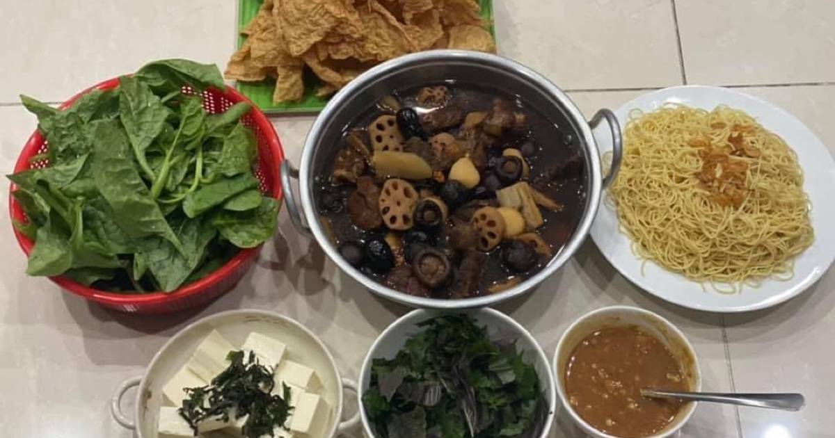 Bắp bò hầm thuốc bắc