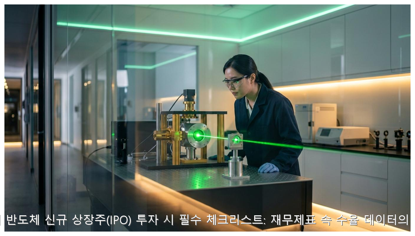 해외 반도체 신규 상장주(IPO) 투자 시 필수 체크리스트: 재무제표 속 수율 데이터의 진실 핵심 안내 및 분석 인포그래픽 (4)