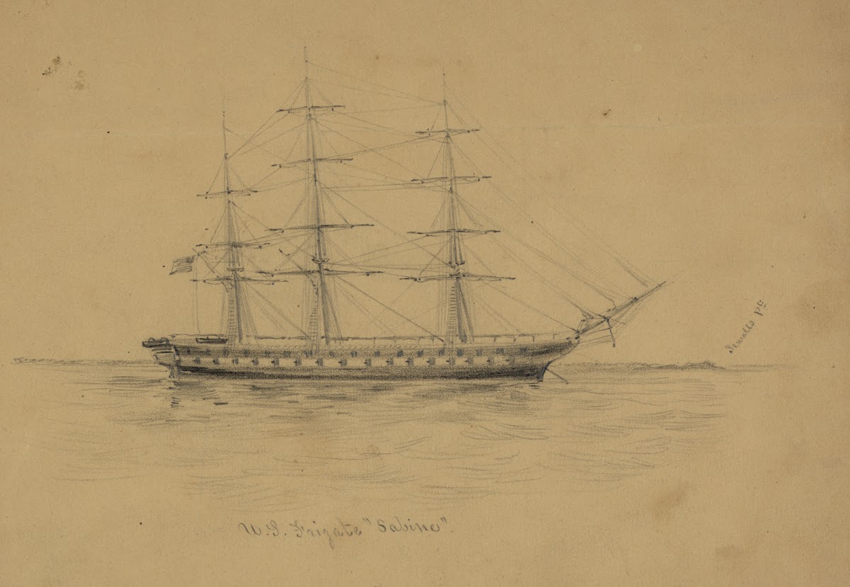US Frigate Sabine 1860 1861