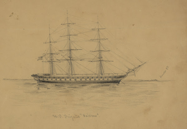 US Frigate Sabine 1860 1861