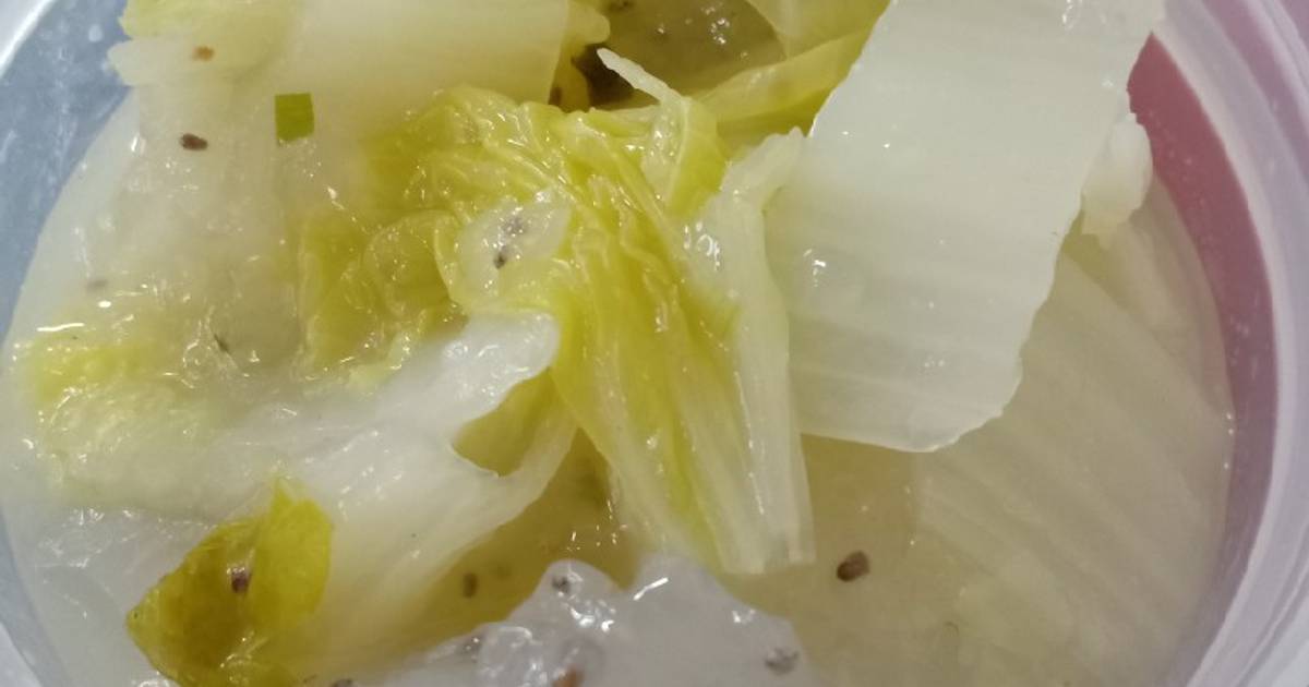 Canh cải thảo bột nưa keto