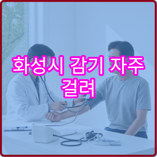 화성시 감기 자주 걸려 내과 면역검사 한약 병원