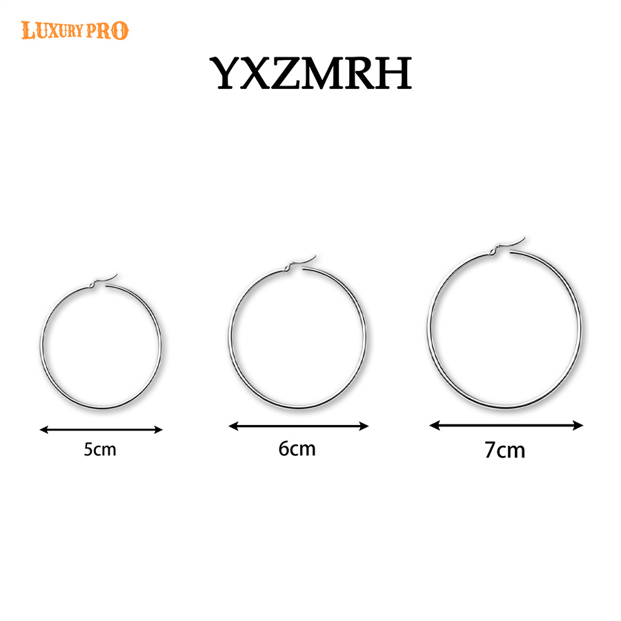 Round Letter Earrings