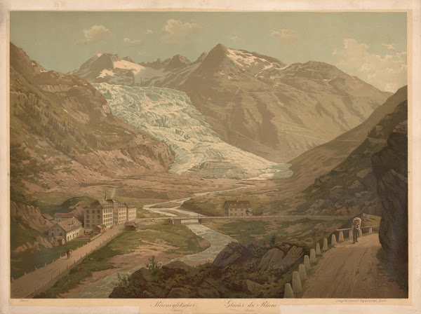 Rhone gletscheren 1890