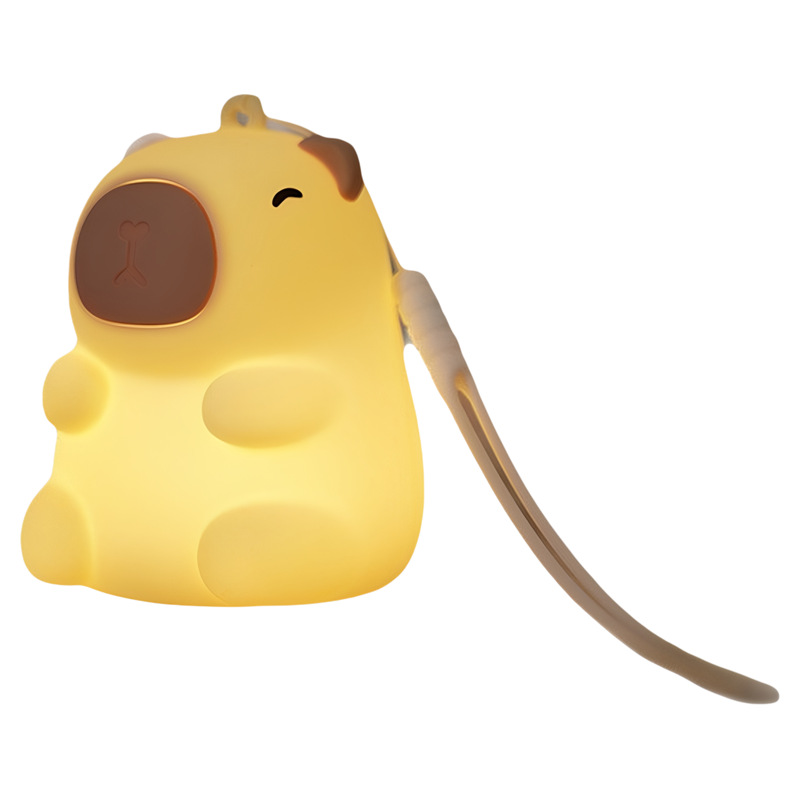 Mini night light with hippo design