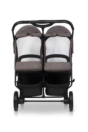 Stroller for twins Euro-Cart Doblo 2024 Taupe