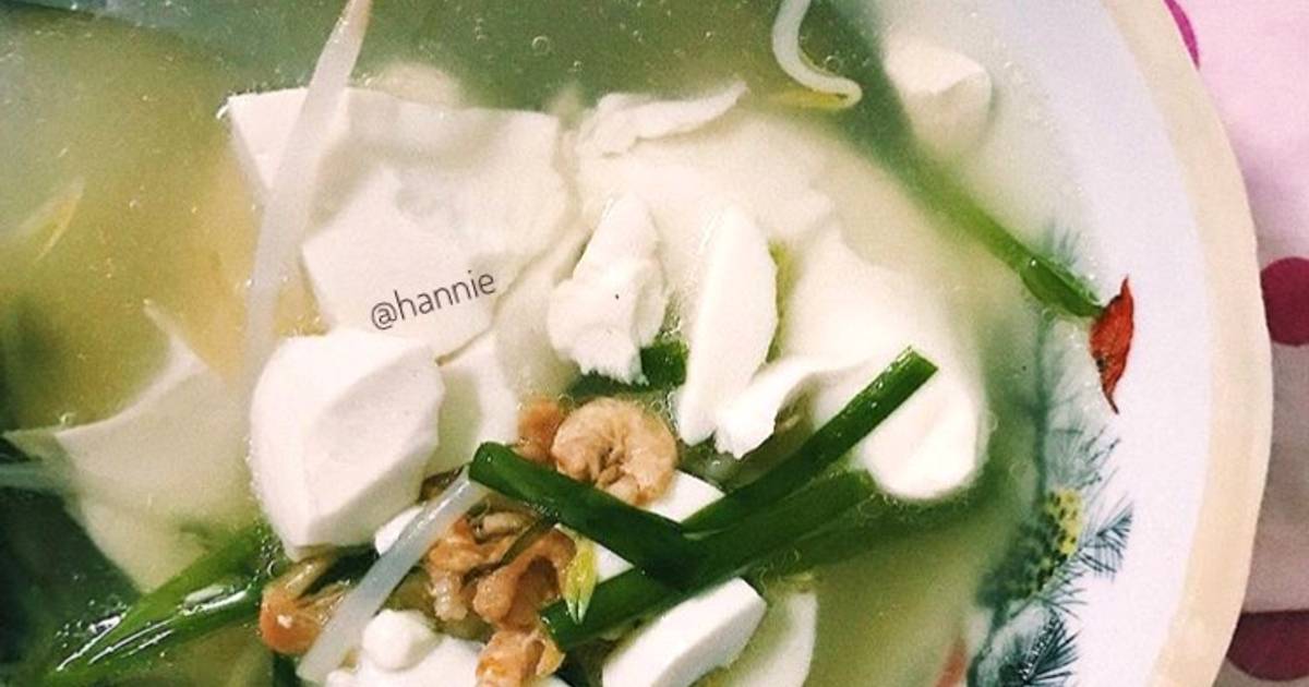 Canh Hẹ Đậu Hủ Non (Chives Soup with Tofu)🍲🥄
