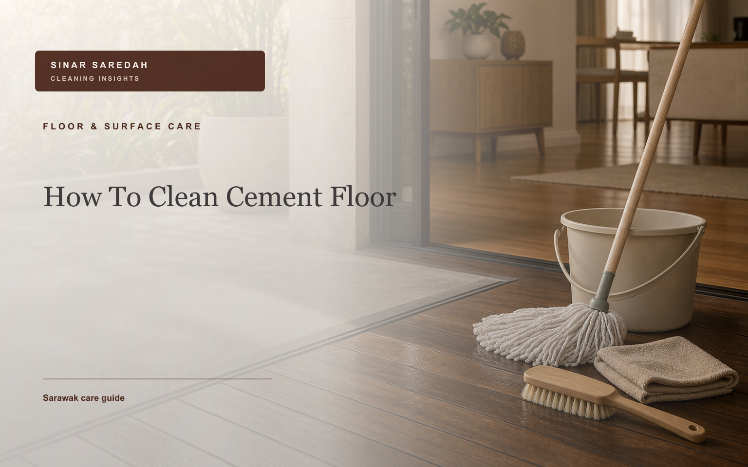 How To Clean Cement Floor | Sinar Saredah