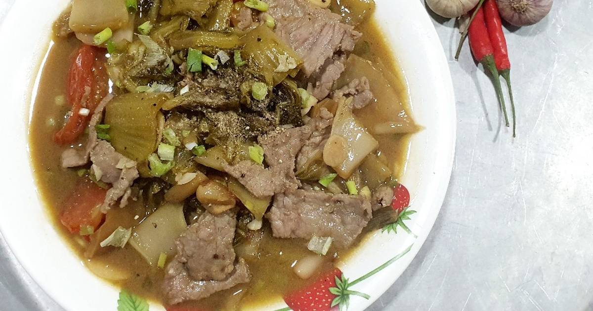 Bò xào dưa chua