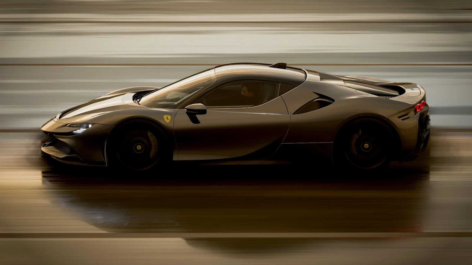 Ferrari SF90 Stradale in Motion - Automotive Photography 4K Wallpaper (3840x2160)