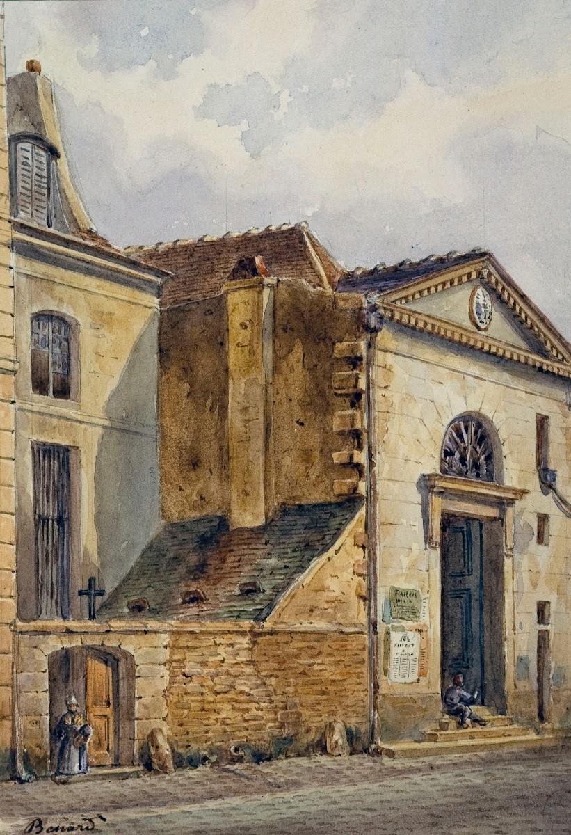 La chapelle Saint Jean et lentrée du cimetière Saint Eustache 1810