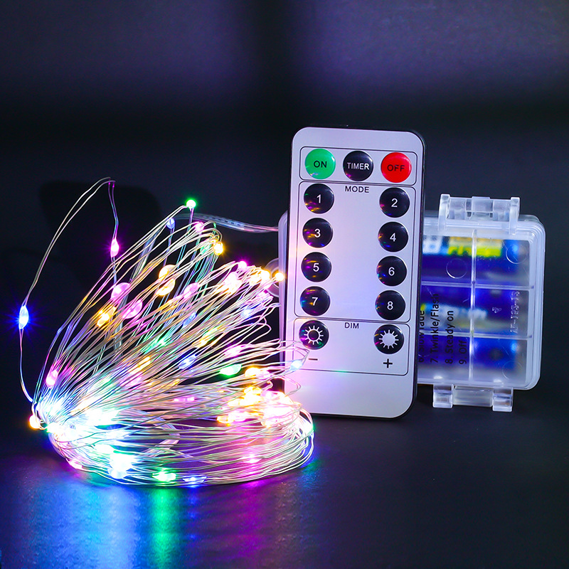 LED-Kupferdraht-Lichterkette mit Fernbedienung