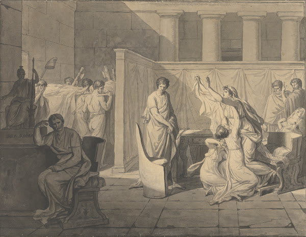 The Lictors Bringing Brutus the Bodies of His Sons 1787