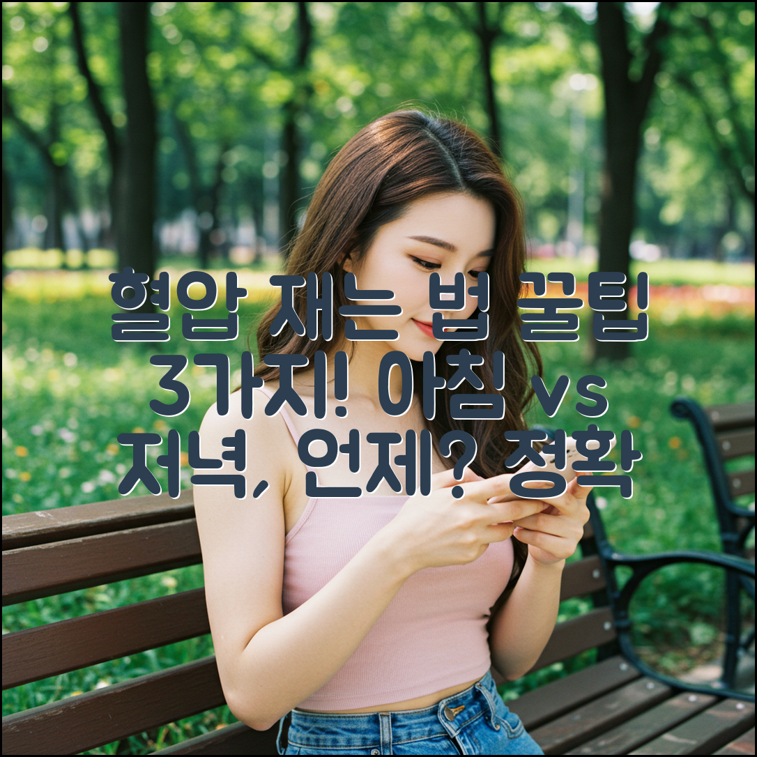 혈압 정확하게 재는 법: 아침 vs 저녁 3가지 비결