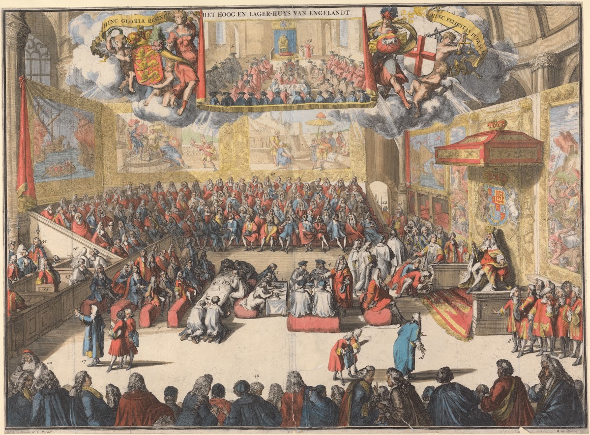 Het Hoog en Lager Huys van Engelandt Coronation of the Prince of Orange 1689