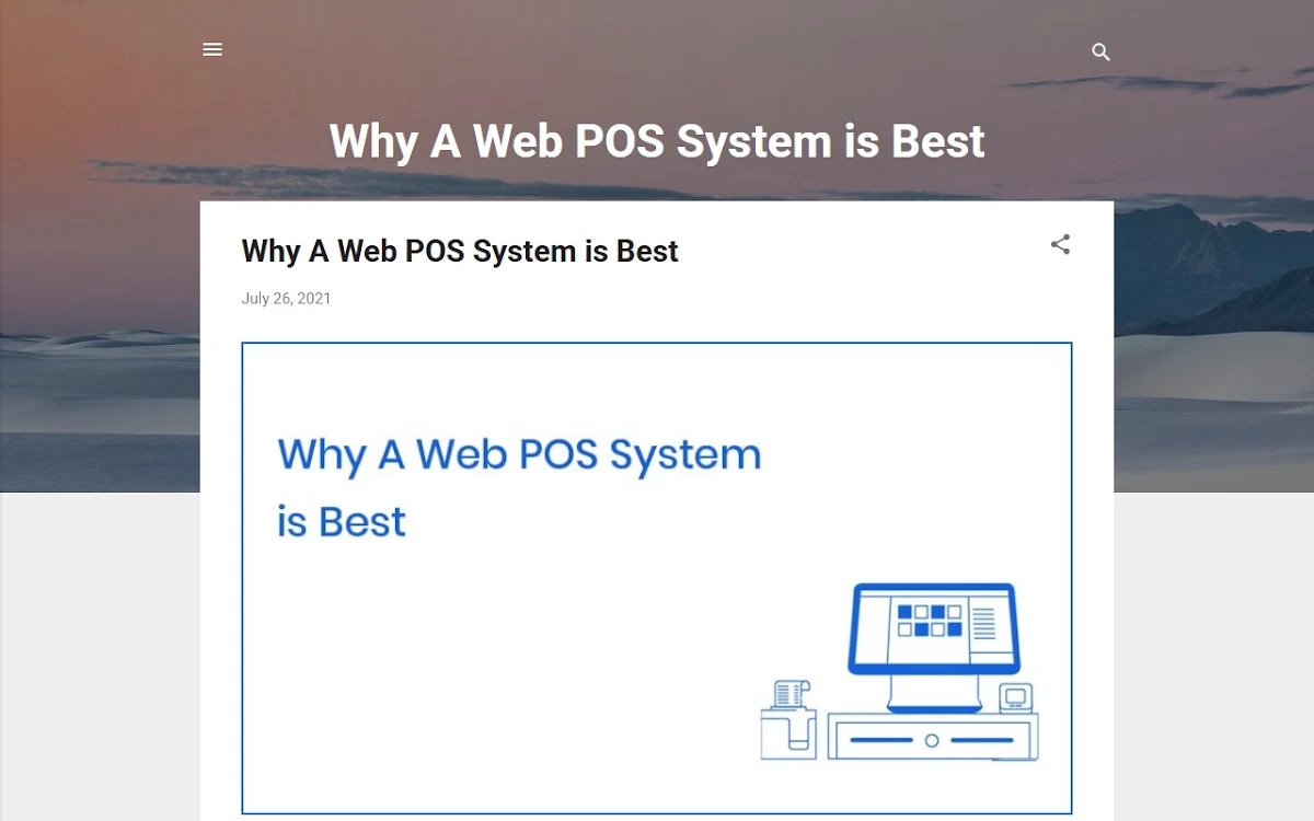Captura de Why A Web POS System is Best