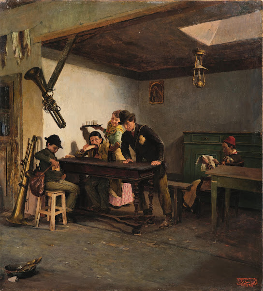 Travelling Musicians in a Tavern Suonatori ambulanti allOsteria 1899