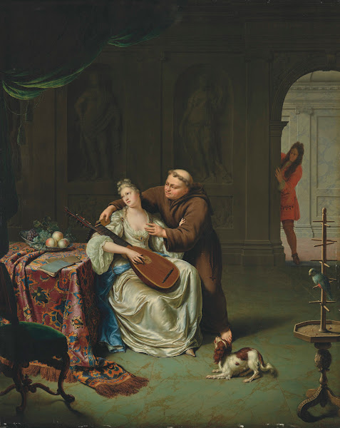 Tartuffe et Élmire supris par Damis fils dOrgon 1711