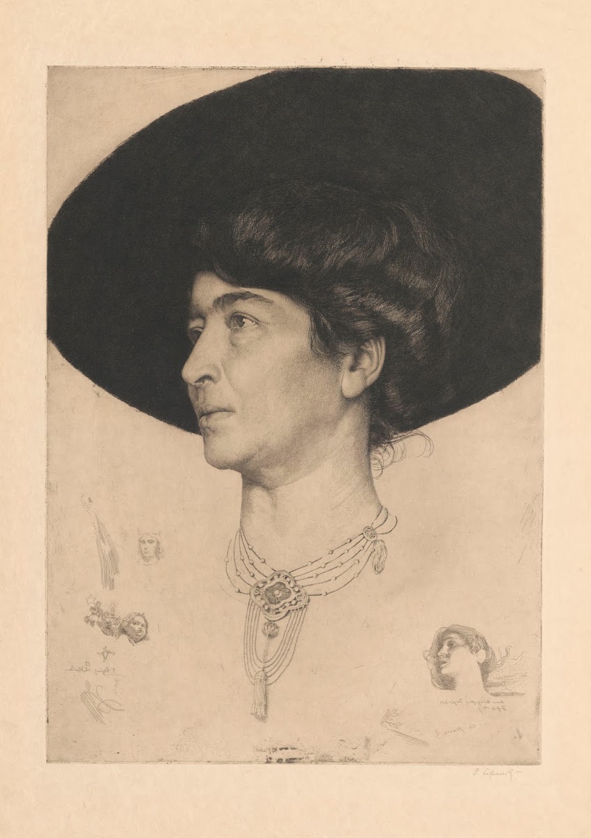 Portrait Of Claire Wenz 1917