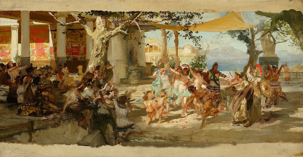 Sketch for Judgement of Paris around 1892