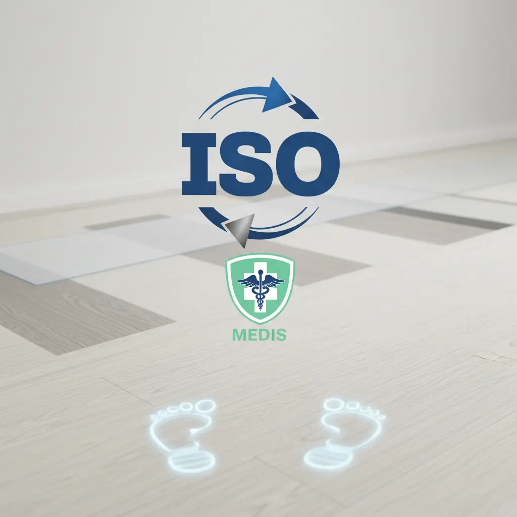 Sertifikasi ISO lantai vinyl medis