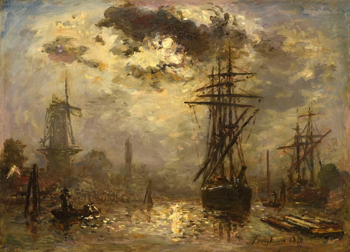 Les moulins de Rotterdam 1870