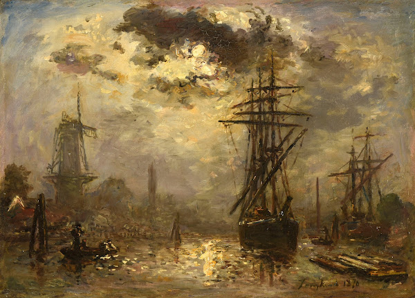 Les moulins de Rotterdam 1870