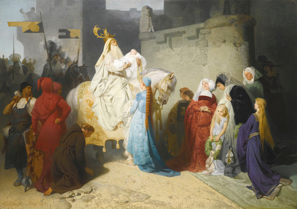 Merlin Presenting The Future King Arthur 1873