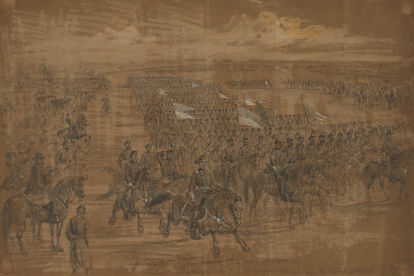 Review by the President of the Cavalry of the Army of the Potomac 1863